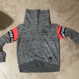 PINK VS gray turtleneck sweater